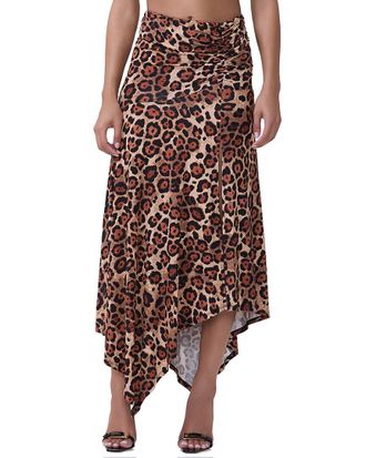 AFRM Afrm Mattie Side Ruched Slit Skirt