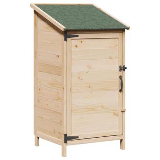 vidaXL Cobertizo De Jard&iacute;n Con Techo Natural 59 X 56 X 113,5 Cm Vidaxl