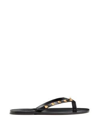 Valentino Garavani Black Rockstud Sandals