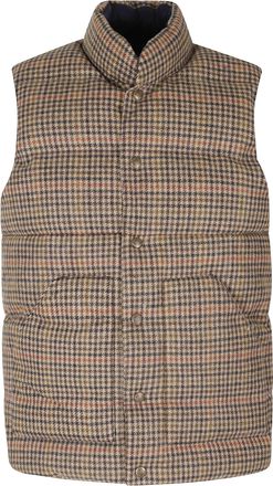 Sebago Multicolor Houndstooth Sleeveless Wool Jacket
