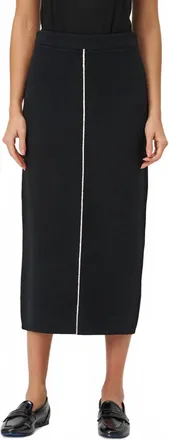 Made in Italy Midi Pencil Skirt In Black