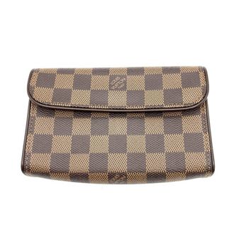 Louis Vuitton Brown Damier Canvas Pochette Sling Bag (Pre-Owned)