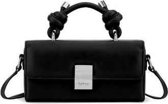 Behno Micro Mary Soft Leather Crossbody Bag in Black Nappa at Nordstrom