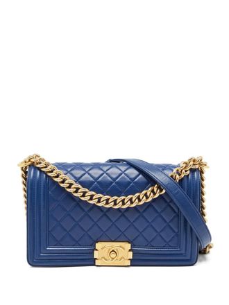 Chanel 2011 Boy Flap shoulder bag - women - Calf Leather - One Size - Blue