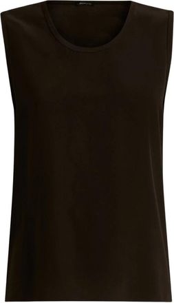 Kiton Zijden Top - Dames - Tops zonder mouwen - Zwart - M - Tops