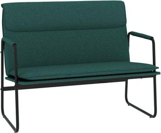 vidaXL Banco De Tela Verde Oscuro 100x64x80 Cm Vidaxl