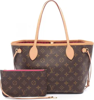 Louis Vuitton Brown Coated Canvas Pvc Monogram Leather Handbag Tote Bag (Pre-Owned)