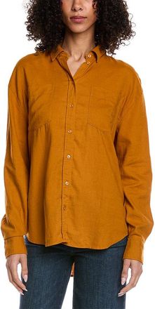 7 For All Mankind Linen-Blend Easy Shirt
