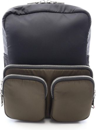 Prada Black Khaki Nylon Backpack (Pre-Owned)