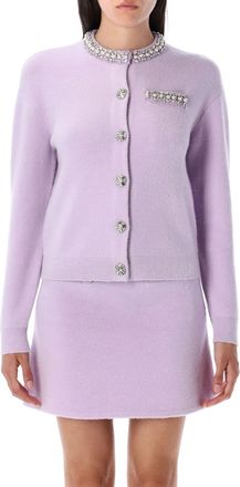 Self Portrait Crystal Trim Cardigan