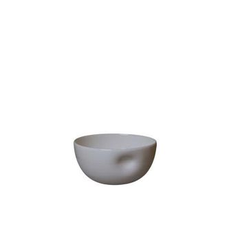Middle Kingdom Porcelain Unique Series Thumb Print Porcelain Bowl in Bisque - Large at Nordstrom