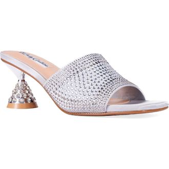 Lady Couture Fontana Slide Sandal in Silver at Nordstrom Rack, Size 12
