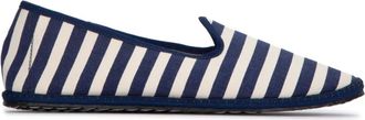 Vibi Venezia striped loafers - men - Fabric/Fabric/Rubber - 45 - Blue