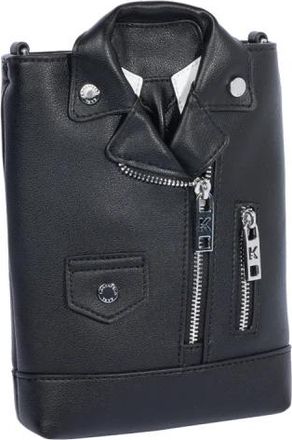 Karl Lagerfeld Ikon Biker Jacket Crossbody Bag - Dames - Schoudertassen - Zwart - ONE Size - Tassen