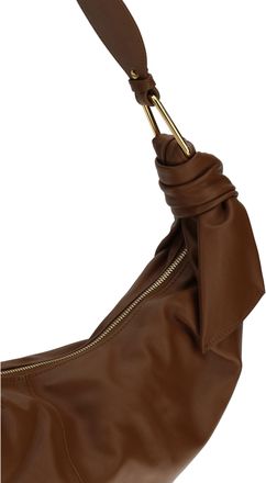 Coccinelle Womens Shoulder Bag Furoshiki Cognac Calf Leather