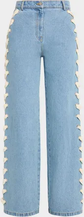 Aknvas Lyd Laced Denim Trousers