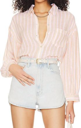 Rails Clio Top In Clementine Stripe