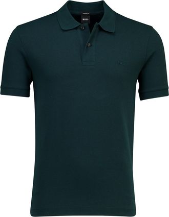 HUGO BOSS Poloshirt BOSS Black Pallas donkergroen pique