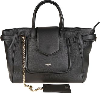 Lancel Thea Small Structured Pebbled Cow Leather Handbag
