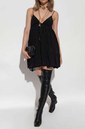 Chlo&eacute; Silk Camisole Top, Womens, Black