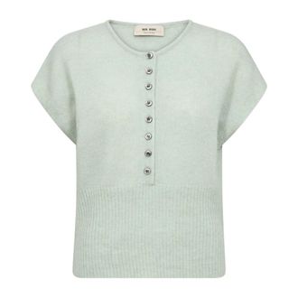 Mos Mosh MOS Mosh, Truien & Vesten, Dames, Groen, S, Ronde hals gebreid