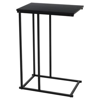 Home&Styling H&s Collection Mesa Auxiliar Negra 40 X 26 Cm