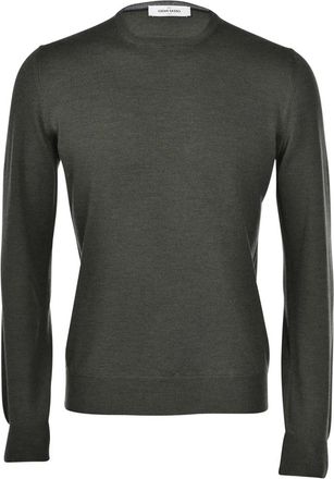 Gran Sasso Stijlvol Paricollo Shirt - Heren - Ronde hals truien - Groen - 3XL - Truien & Vesten