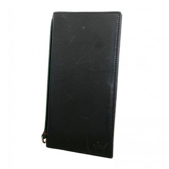 Gucci Black Leather Long Bill Wallet (Bi-Fold) (Pre-Owned)