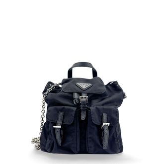 Prada Bella Mini Chain Backpack