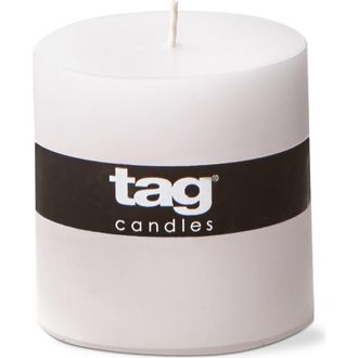 Tag Chapel Paraffin Wax Candle Elegant Home Decor Lighting in White at Nordstrom, Size Xx-Large