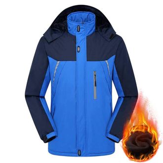 Generic Fleece Lined Waterproof Jacket Mens - Mens Hiking Softshell Jackets Waterproof With Zip Pockets Outoor Windproof Jacket Fleece Snowboarding Jackets Fi