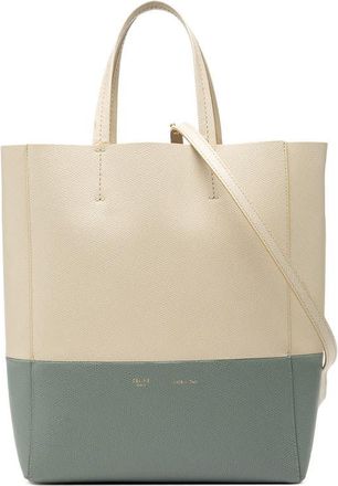 Celine Pre-owned Celine Small Bicolor Grained Calfskin Vertical Cabas Tote U-SL-5117