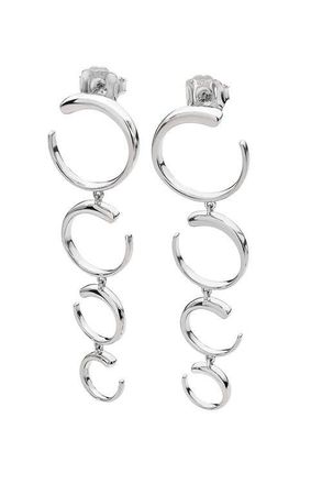Lucy Quartermaine Quarter Luna Earrings in Sterling Silver at Nordstrom