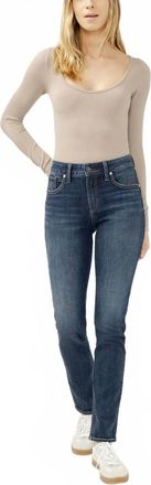 Silver Jeans Co Avery High Rise Straight Leg Jeans In Maisie