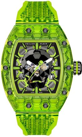 Philipp Plein Crypto King Cryptonite Watch - Heren - Horloges - Groen - ONE Size - Accessoires