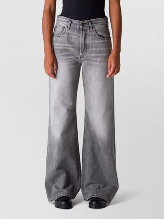 Acne Studios wide-leg straight-leg flared jeans