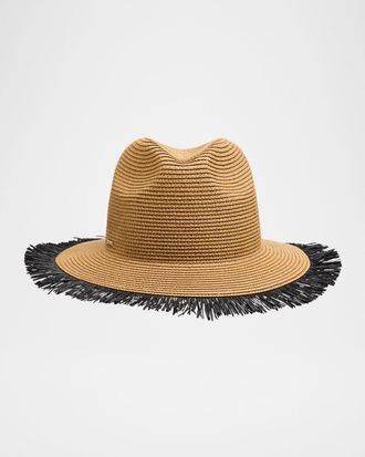 Eugenia Kim Courtney Fringed Packable Fedora