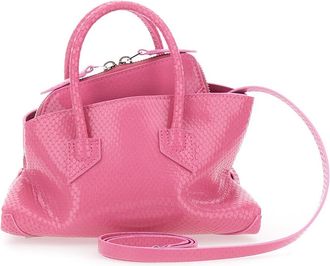 The Attico Womens Mini Bag La Passeggiata Pink Leather