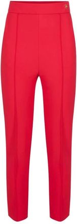 Elisabetta Franchi Pantalones de tejido t&eacute;cnico - Trousers - Mujer - Rojo - L