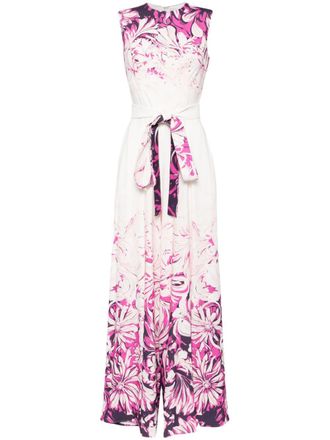 オールインワン・サロペット Saiid Kobeisy Linen Printed Dress With Striped, Floral Print Linen printed dress with striped, floral print – Saiid