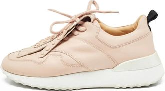 Tod's Sneakers in pelle con frange - Rosa