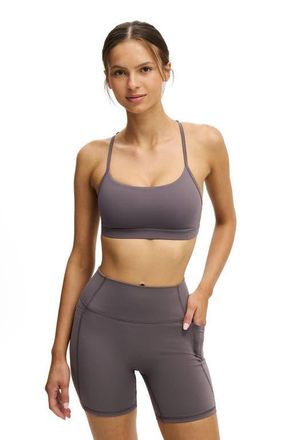 Cotton On 365 Keyhole Crop in Violet Grey at Nordstrom, Size Xx-Small