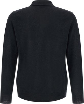 Zanone Cashmere Polo Shirt - Black