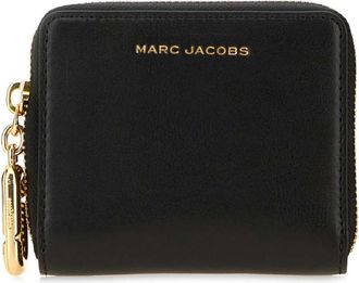 Marc Jacobs Scene Slim Compact Wallet - Dames - Portefeuilles - Zwart - ONE Size - Leer - Accessoires