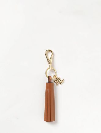 Lauren Ralph Lauren Portachiavi in ottone con nappa in pelle