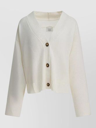 Loulou Studio knit top v neckline long sleeves