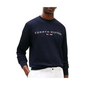 Tommy Hilfiger Heren, Sweatshirts & Hoodies, Blauw, Maat: S Katoen