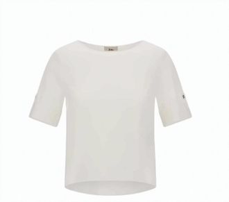 Herno Boat Neck Cotton Short Sleeve T Shirt