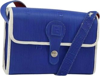 Fendi Pre-owned Rubber Cross Body Bag - Dames - Vintage Schoudertas - Blauw - ONE Size - Vintage
