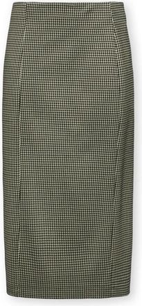 Elena Miro Rokken, Dames, Zwart, 2Xl, Polyester, Vichy Pencil Skirt